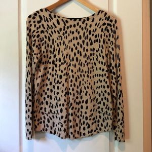 Chico’s Animal Print Knit Sweater